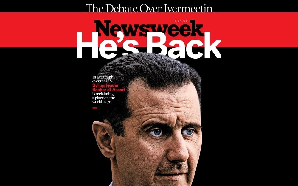 غلاف “نيوزويك” يفتتح مسلسل “الأسد – العودة”
